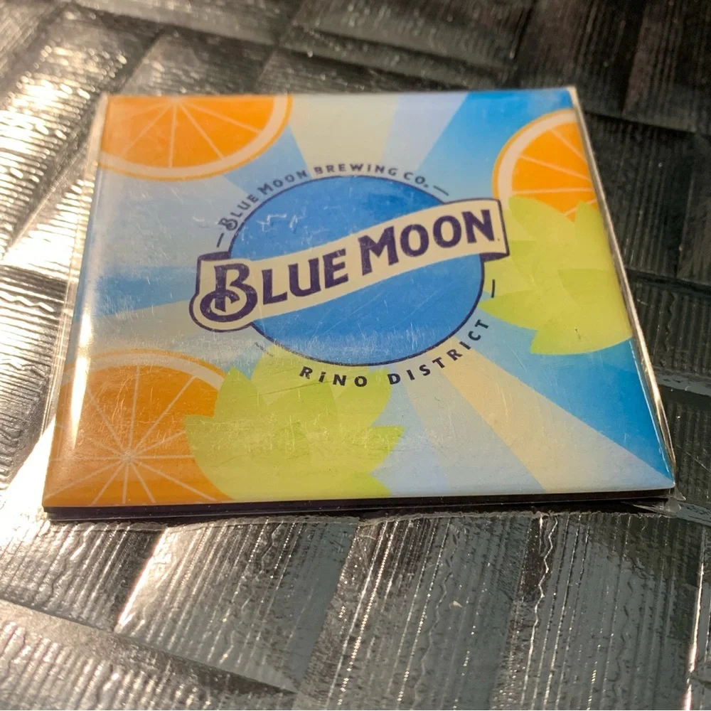 Blue Moon Brewing Company Beer Alcohol Fridge Magnet Denver RINO District NEW